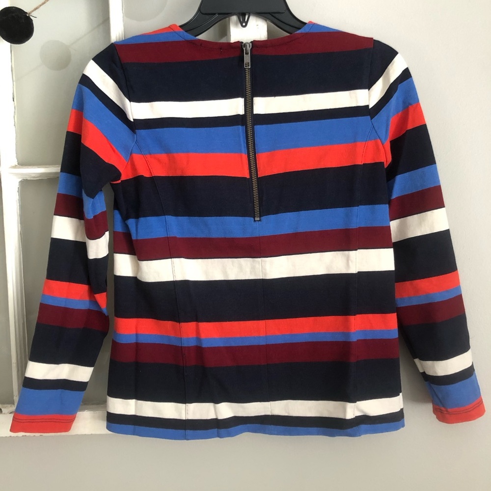 Jcrew blue orange striped shirt size XS - Picture 3 of 5